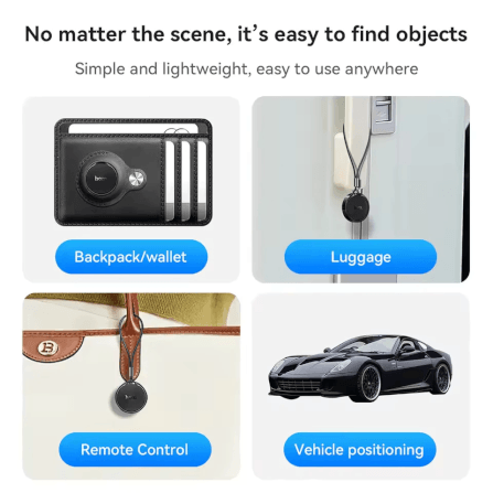 อุปกรณ์ติดตามจีพีเอส HOCO E96A ANDROID GPS TAG สำหรับแอนดรอยด์ รองรับ GOOGLE FIND MY DEVICE สีม่วง_5
